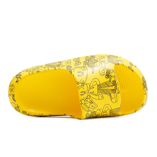 Babudou Children's Shoes Boys' Slippers New Summer Outerwear Baby Sandals Children's Shoes Women Straw Yellow 29 (190) Suitable for Feet Length 18.0cm