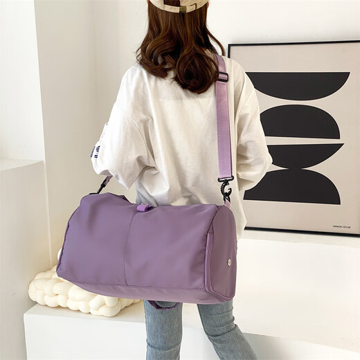 Bag de viaje Yunshun NUEVA Bolsa de yoga Bolsa de fitness deportiva para mujeres Separación húmeda húmeda húmeda húmeda húmeda gran capacidad de almacenamiento Bag de viaje de almacenamiento [rosa] 30l ancho 49*alto 25*espesor 21 cm