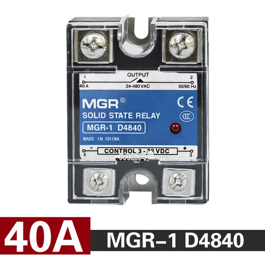 乐清固态美格尔MGR-1 D4810 25 40 60 80直流控交流固态继电器 MGR-1 D4840 40A