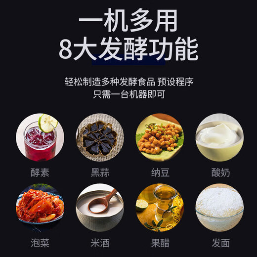 趣器屋黑蒜发酵机酸奶机家用大容量全自动自制纳豆发面酵素甜米酒发酵机 6L升级款+立体发酵发热