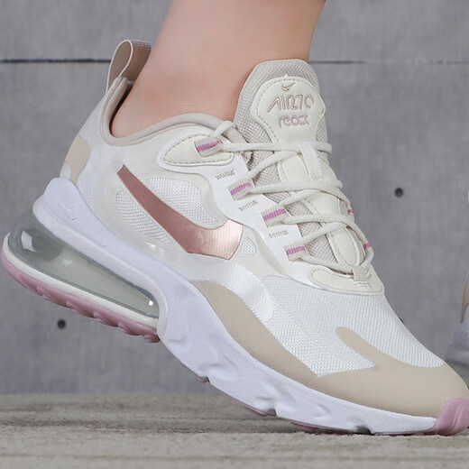 Nike (NIKE) women's shoes AIR MAX 270 air cushion sports shoes fashionable cushioning breathable low top running shoes AT6174-002 38