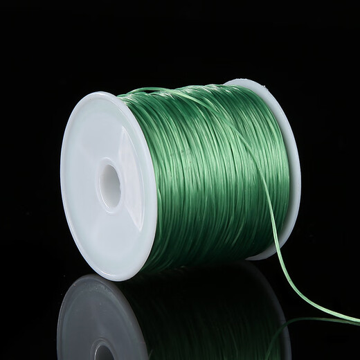 Avini Beaded Rope Elastic Cord Bracelet Rubber Band Bracelet Rope Beaded Bracelet Cord Rose Red (Garnet Special Color) 60m