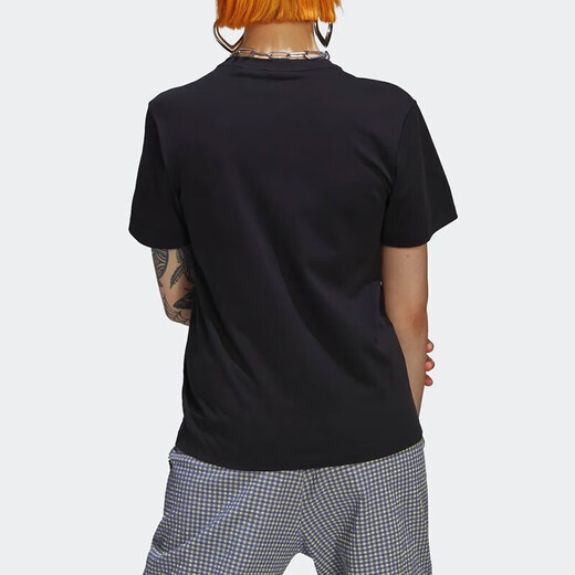 
Adidas Clover Short Sleeve T-shirt Women's 2025 Summer New Sports Running Training Casual Comfortable Round Neck Top Cover HB9435 Black XS