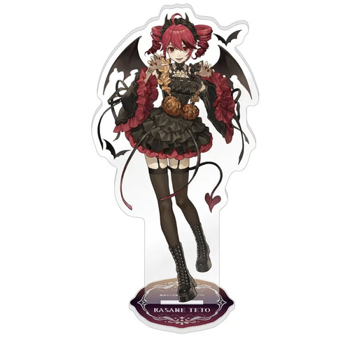Two-dimensional girl accent teto peripheral flash Halloween acrylic stand-up desk ornaments for friends and best friends accent tetoC stand-up card