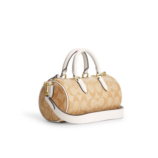 Coach (Coach) [618 Erster Kauf] Frauenbag Neues Produkt Lacey Series Klassische altmodische Tassel-Tag-Stifthalter-Tasche Crossbody CK689 Khaki White IMDQC