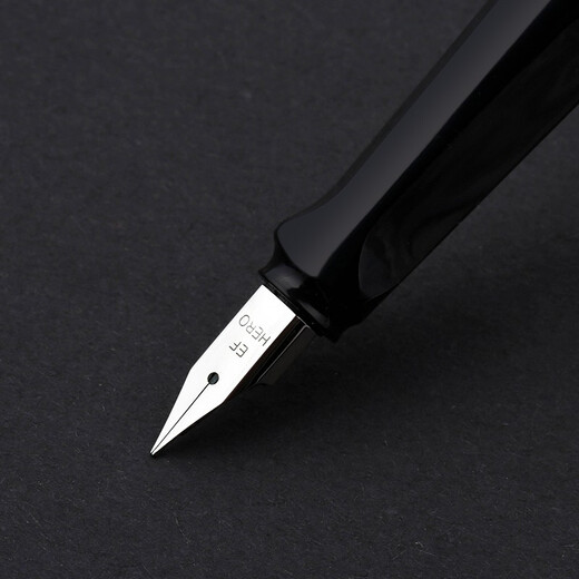 Hero (HERO) [School Season] Pen 359, positive posture, black, EF pointed thin and thick sheet, craftsmanship, student practice writing (additional 6 ink capsules, random colors) Iridium pen signature pen