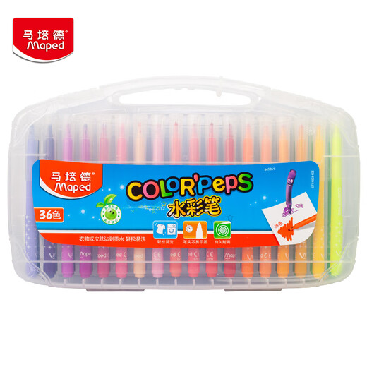 Mapped waschbarer Aquarell Stift 36 Farbe Kinder Aquarell Stift Waschbare ungiftige Linie Malerei Farbmarker Stift Kindergärtner Gemälde Pinsel Briefpapier 845051ch