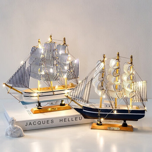 Oufanpu (oufanpu) graduation gift birthday gift for boys to cheer for the college entrance examination blessing gift Smooth sailing sailing ornament model Smooth sailing sailing model (with lights) [Set sail, chase dreams]