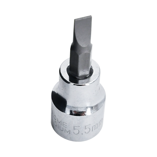 百思泰（BESITA）10mm6.3mm十字米字一字旋具套筒旋具批头1/4小飞中飞3/8批咀 14404 6.3mm一字旋具套筒7mm