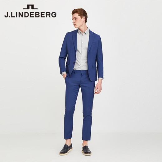 金林德伯格（J.Lindeberg）商场同款无忧搭修身羊毛商务休闲西装外套西服男春夏 K1A耶鲁蓝 M