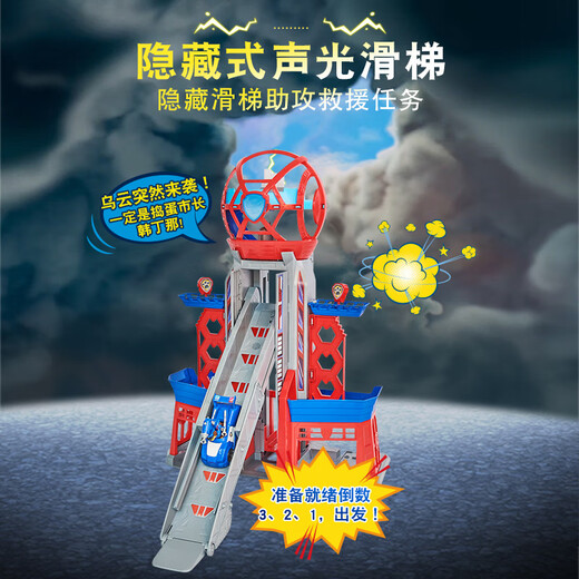 Chuangjingyi seleccionó el juego de juguetes Watchtower del equipo de Wangwang, el equipo de Wangwang hizo grandes contribuciones de la película de rescate de la película de rescate de juguetes puede Watchtower 16786 predeterminado