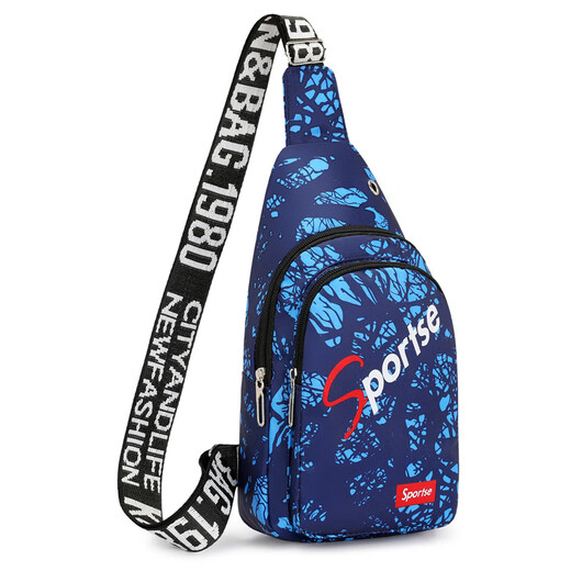 La nueva bolsa de cofre de Luyide para hombres y mujeres de hombro para mujeres cruzados de hombro al aire libre mochila de tela Oxford informal Sports Riding Chox Crossbody Bag 9906 Actualización de espesor verde/a prueba de agua; Actividad 0 59