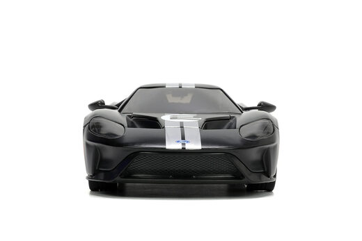 Jada Toys Ford GT 1 24 simulation alloy remote control car model black and white two-color children and adults collectible toys