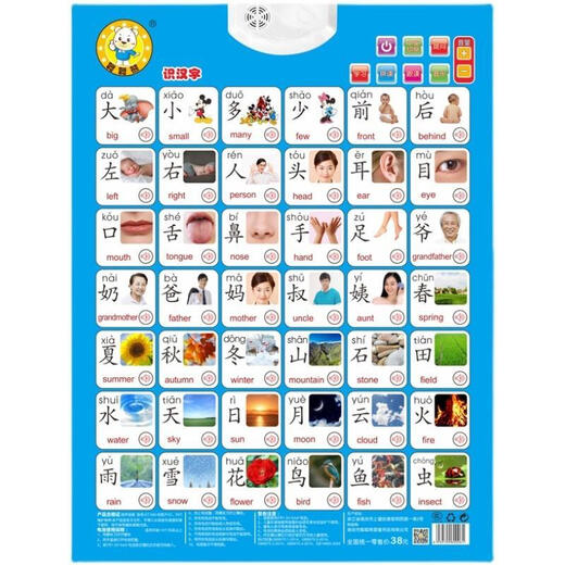 Apprenez à votre bébé à appeler vos parents à prendre des photos audio 0-1-3 ans pour apprendre à parler des personnages éducatifs précoces pour lire des images et reconnaître les mots numéro 100