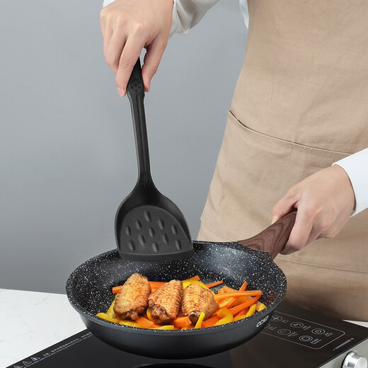 
CCKO silicone spatula, high temperature resistant non-stick pot, household kitchen cooking spatula set, kitchen utensils, colander, stir-fry spatula, CK9793 large silicone spatula (red)