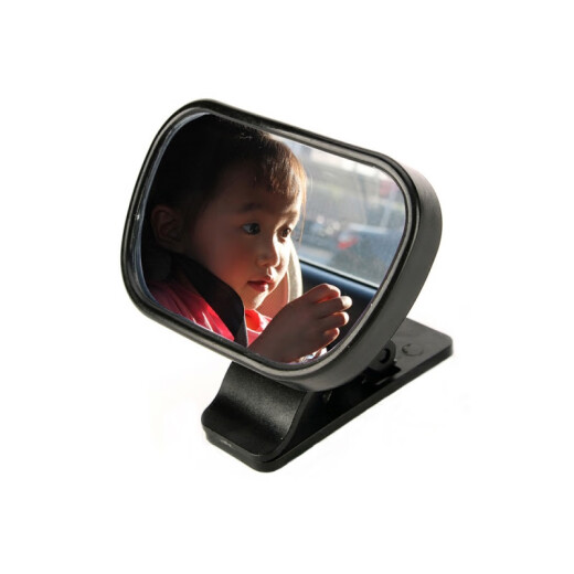 Baby rearview mirror in car, children's observation suction cup wide-angle mirror, rear infant car auxiliary baby rearview mirror, car rearview mirror, medium baby rearview mirror - glass mirror (suction cup model only)