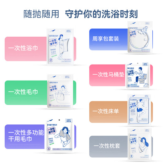 MINISO disposable pillowcases, essential travel supplies for holidays and business trips (4 pieces, 2 packs)