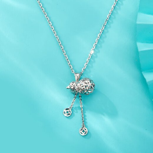 Yuan Shengfu's new PT950 boutique fashion gourd pendant platinum pendant atmospheric platinum necklace pendant for women 2.08g