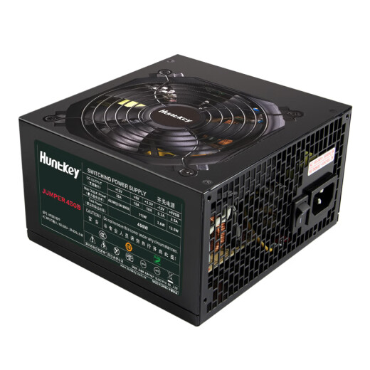 Huntkey JUMPER450B bronze 450W computer power supply (80PLUS bronze/single 35A/active PFC/double tube forward/full voltage/back wiring)