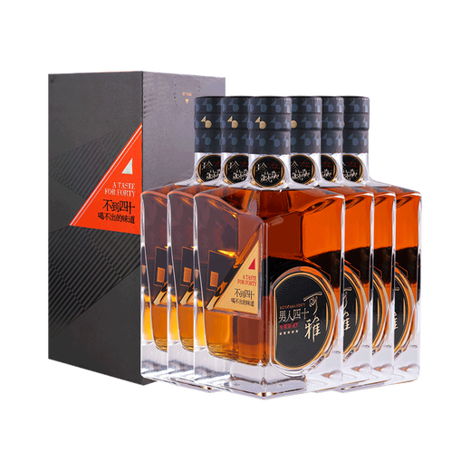 Édition de collection Zhangyu Keya Men's Forty Brandy 700ml * 6 bouteilles dans une boîte cadeau Boîte à vin étranger 700 ml 6 bouteilles 700 ml * 6 bouteilles