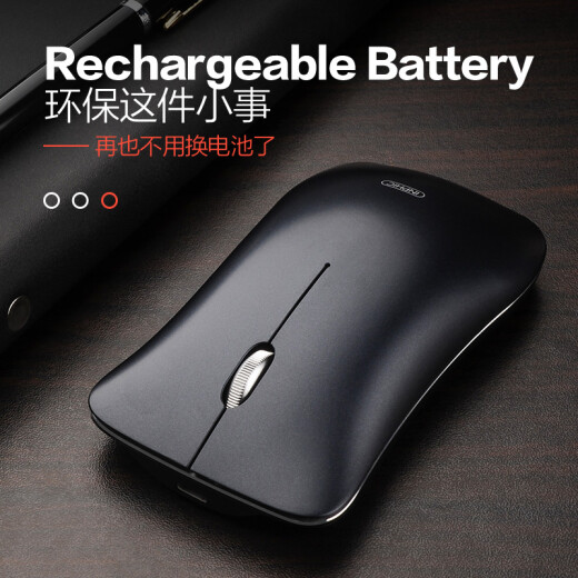 INPHIC PM9 mouse wireless mouse office mouse silent mouse charging mouse aluminum alloy frame ultra-thin portable 2.4G dark blue black