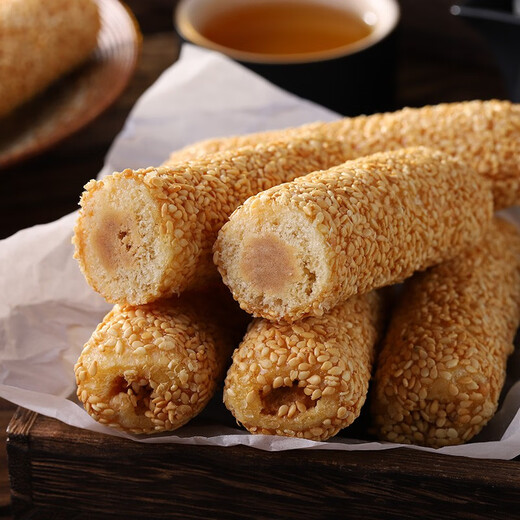 其妙 芝麻棒零食整箱传统点心充饥小吃膨化食品芝麻夹心能量棒 芝麻棒500g