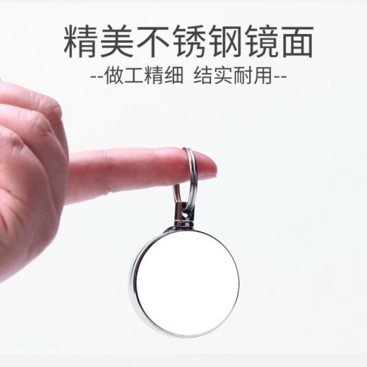 5.0大号户外防盗防丢易拉得全铁金属伸缩扣证件卡套腰卡扣工作证胸牌夹子锌合金易拉扣定做LOGO 9928黑色伸缩扣3.2cm+随机滴胶 1个