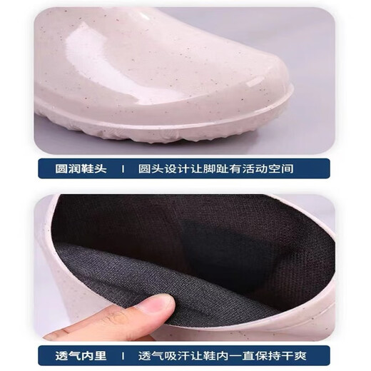 回力防滑雨鞋女水鞋中筒雨靴高筒胶鞋冬季加棉雨鞋女耐磨加绒水靴 863高筒灰蓝无棉标准码 38