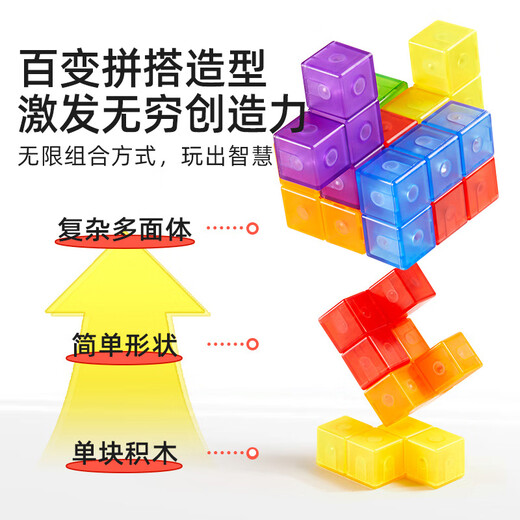 Mideer -Spielzeuge magnetisch große Partikel absorbiert und magnetische Rätsel, kubische magnetische Quadratblöcke, Kindergeschenke, Home Decoration bauen