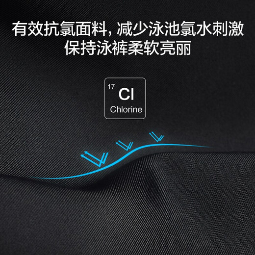 JD.com Мужские плавающие сундуки с 3 очками аварийные плавники уменьшают сопротивление, устойчивая к хлору высокая эластичность, отпуск горячей источника, черный XL