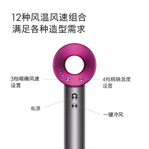 Dyson Hair Dryer DysonSupersonic Hair Dryer Negative Ion Imported Home Gift Recommendation HD03 Purple Red