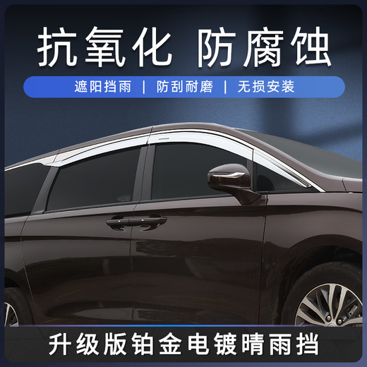 Koh Junlu is suitable for Buick GL8 Rainbow ES Lu Zun 653T Sunny Rainbow Avia Fathead Fish 652T Windows Rainbow Board with stainless steel bright edge rain block GL8 ES653T 17