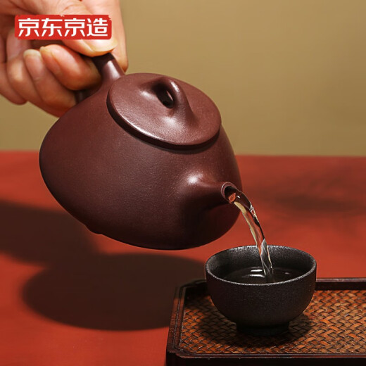 Yixing purple clay teapot made in Tokyo, Kung Fu teapot, smelted stone ladle teapot