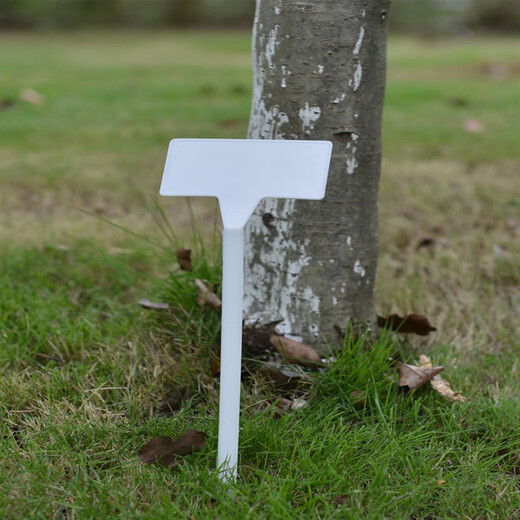 西普顿多种规格多种颜色塑料大号插地牌园艺标签园艺标识牌指示牌地插牌 大斜面50cm红色10个