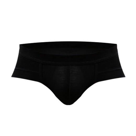 Ye Zimei men's underwear briefs modal low waist sexy u convex bag white small boxer shorts trendy black XXXL