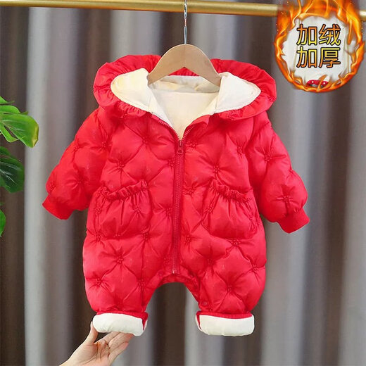 Heydidy Marke Kinderkleidung 0-1 Jahre alte 2 Winterstil 2022 Neue Winterbaby-Baumwollkleidung Onesie Winter Kleidung Baby Mädchen Winter verdickt