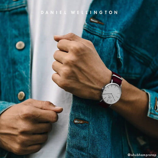丹尼尔惠灵顿（DanielWellington）DW手表北欧风简约男士腕表40mm尼龙带石英表父亲节礼物DW00100268