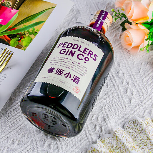 巷販小酒金酒 调酒基酒 洋酒基酒gin酒琴酒 杜松子酒 巷贩盐渍梅金酒 750mL 1瓶