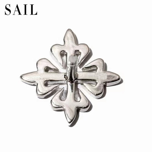 Big brand small brooch lapel pin for men's summer suit clothing exquisite iris European and American light luxury high-end badge flower eye button silver alloy 1.5x1.5cm