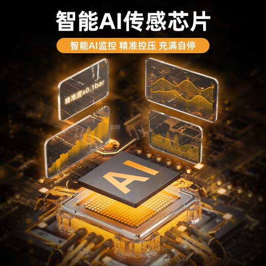 Wocheng car air pump car tire air pump bicycle portable wired wireless two-in-one high-voltage SUV special air pump 120W dual power supply