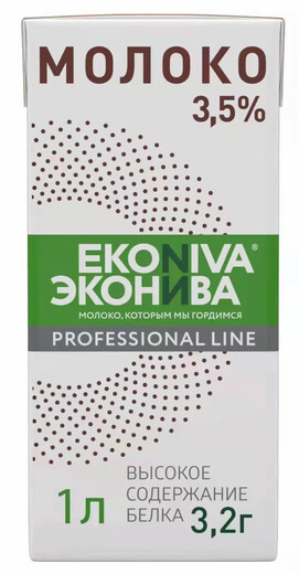 Slagong imports Russian Iconiva full-fat pure milk 1L pack of 4 boxes, note fat content + biscuits