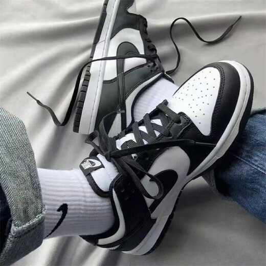 耐克（NIKE）DUNK low 黑白熊猫男女潮流防滑耐磨轻便舒适低帮休闲运动板鞋 DD1503-101 38.5