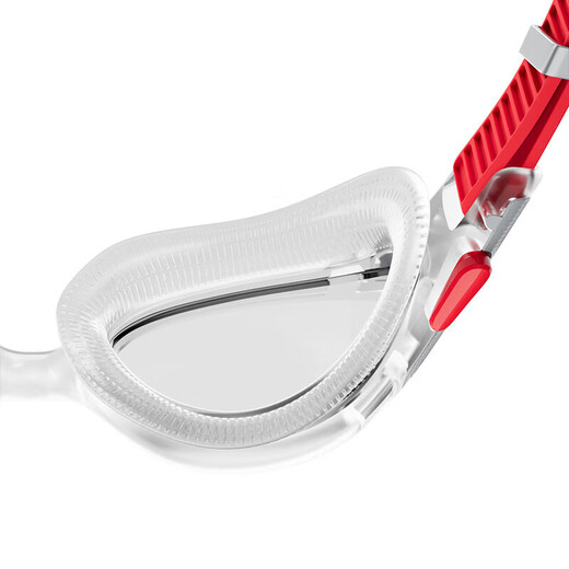 Speedo Cloud 2.0 Biofuse Flexible and Comfortable Adult Men's and Women's Swimming Training Goggles Transparent/Red