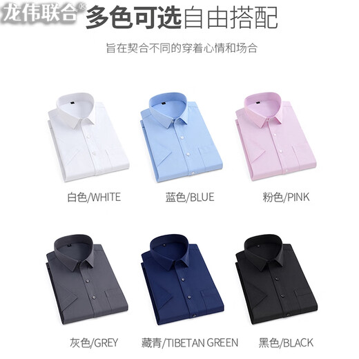 Long Wei United solid color shirt short-sleeved women's slim shirt professional business formal wear bank work clothes telecom sales workwear increased