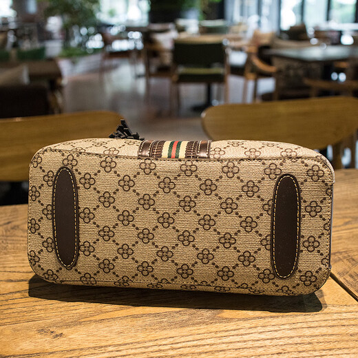 Naibaqi práctico regalo de cumpleaños bolso de mujer bolso de mujer bolso nuevo bolso de hombro estampado bolso cruzado para novia 5625 caja de regalo gris + rosas