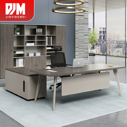 Jingyi Demei Boss Desk Desk Manager Supervisor Desk and Chair Combination Fashion Desk 1.8 Meter Boss Desk