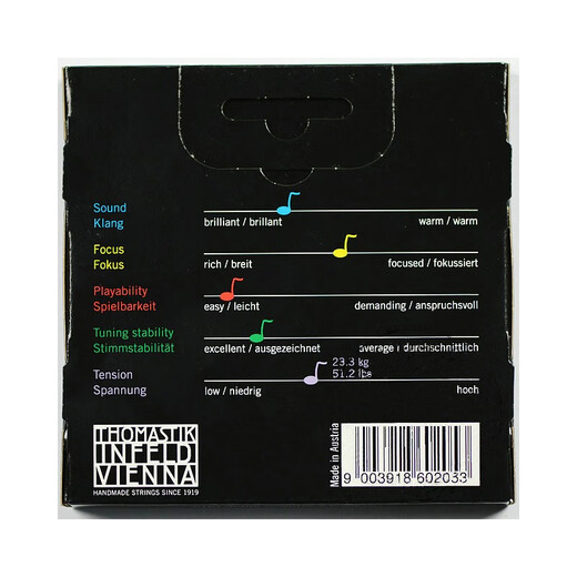 Kellyzman Strings de violín austriacos cuerdas de platino EADG PI100 PI100 CONTRAS DE PLATINUM