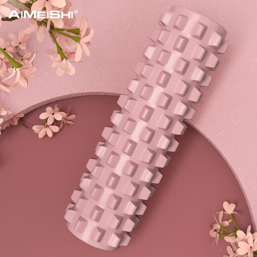 艾美仕（AiMeiShi）泡沫轴肌肉放松按摩轴健身瑜伽柱狼牙棒琅琊棒按摩轴45空心狼牙粉