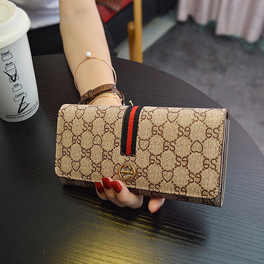 Golozd bag women's 2025 wallet women's long large capacity handbag mobile phone wallet clutch bag multi-functional apricot