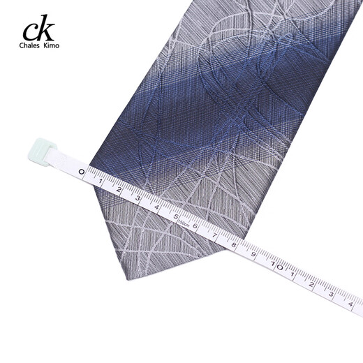 Chales Kimo Krawatte Herrengeschäft formale Kleidungsstück Gray Trendy Karrierearbeit Personalisiertes Muster Bräutigam lässig breite Edition handgepackter 8cm Geschenkbox K838 (Wide Touched 8cm)